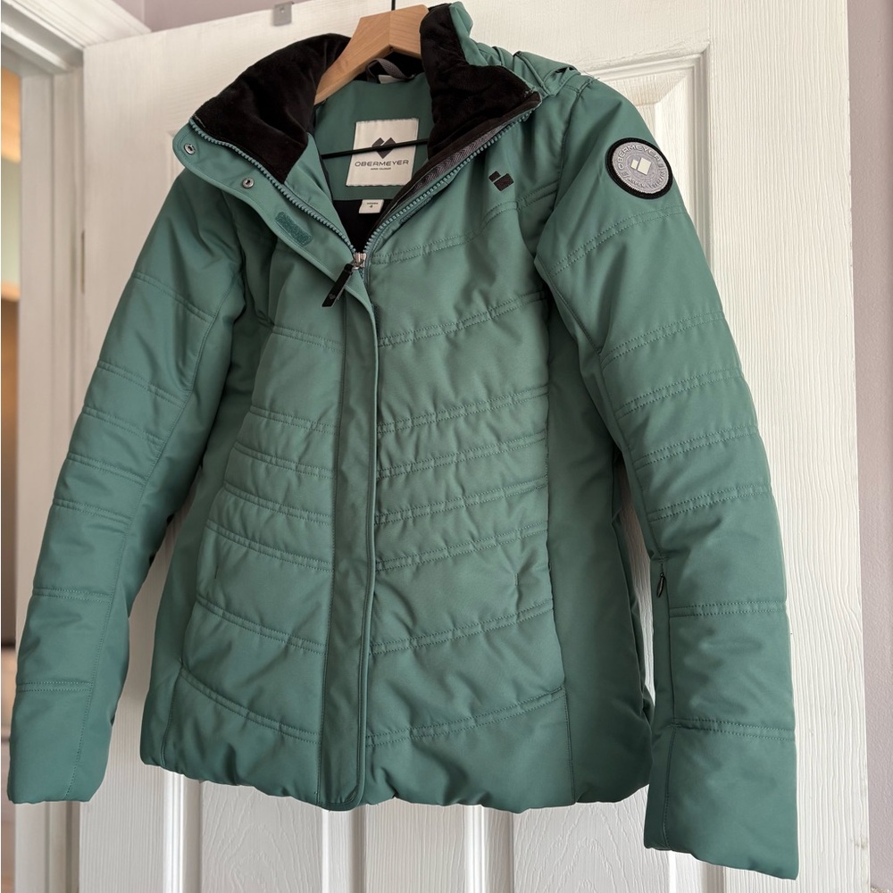 Women's Obermeyer Tuscany II insulated jacket, teal size 4